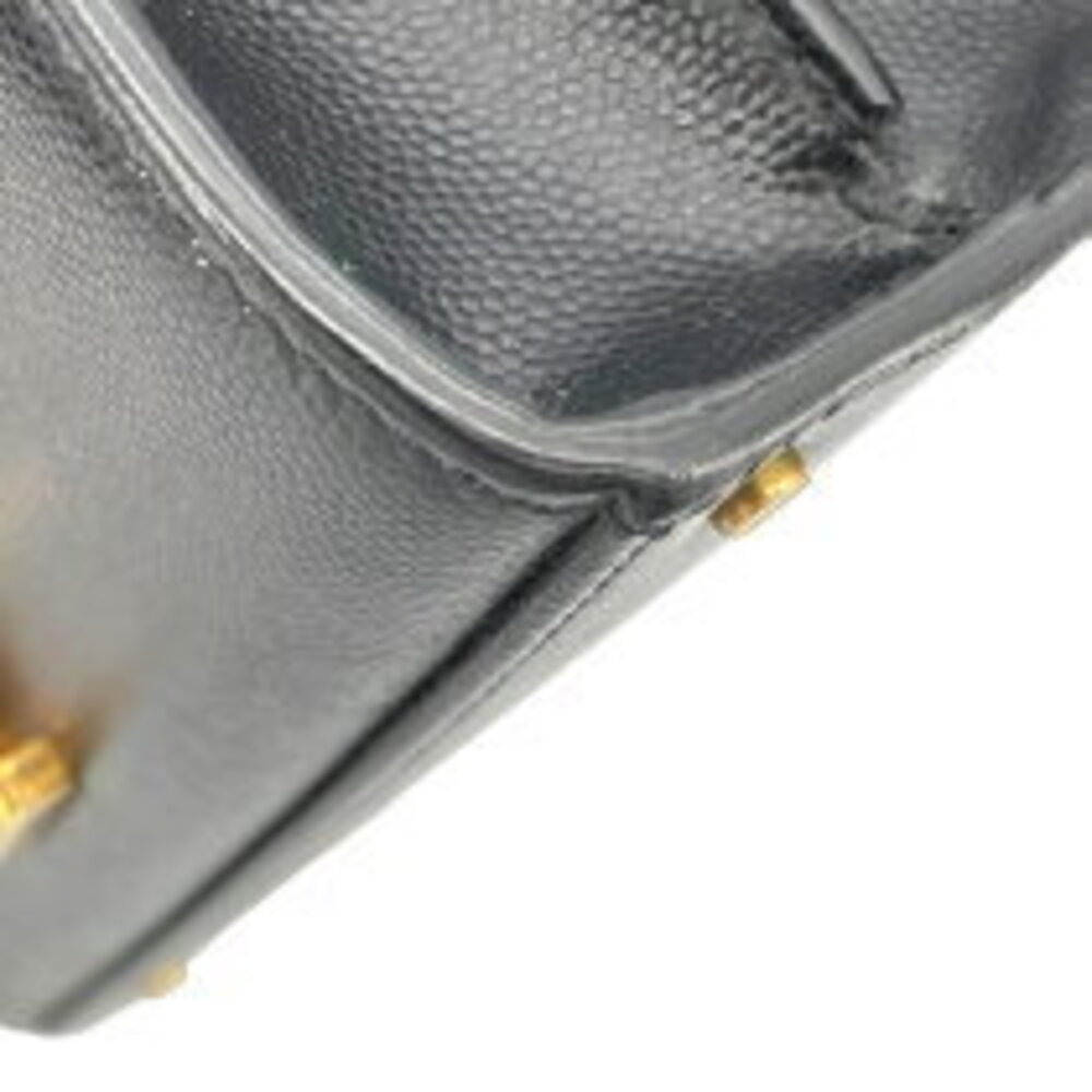 Saint Laurent bag black handbag caviar shoulder hardware Cassandra Top - Picture 7 of 11